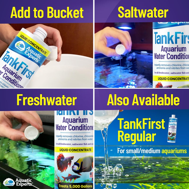 Aquatic Experts TankFirst Complete Aquarium Water Conditioner - Fish Water Conditioner, Instantly Removes Chlorine, Chloramines, and detoxifies Ammonia from Fish Tank (TankFirst Concentrate, 1 L) - Image 5